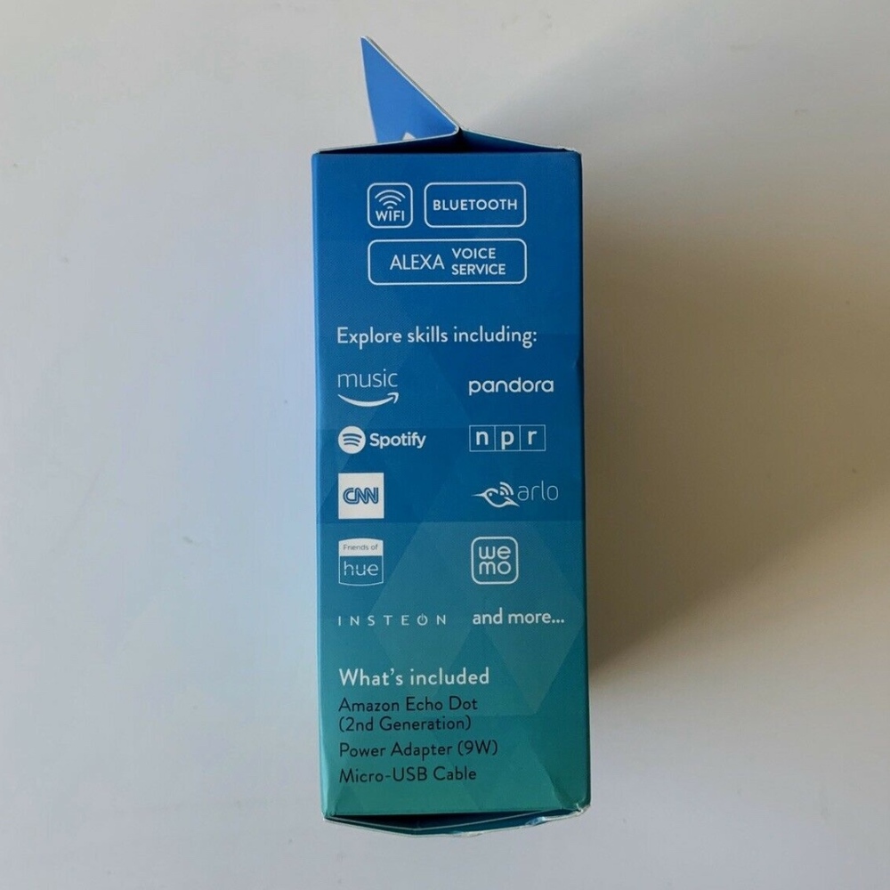 Amazon White Echo Dot 2nd Generation Alexa Smart Home Voice Controlled Speaker - Picture 4 of 8